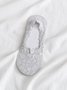Casual Lace Heart Pattern Socks Invisible Crew Socks Daily Commuting Accessories