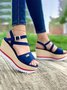 Platform Wedge Strap Sandals