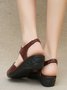 Lightweight Soft Sole Retro Chunky Heel Sandals