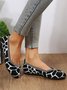 Stone Print Breathable Flyknit Flats