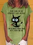 Women's I Watch Enough Murder Shows Crew Neck Casual T-Shirt