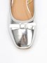 Soft Bow Shallow Square Toe Shoes