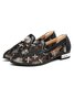 Fashion Lace Thick Heel Pointed Muller Shoes