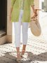 Plain Casual Regular Fit Pants