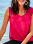 Loose Split Joint Casual Tank tunic Top