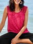 Loose Split Joint Casual Tank tunic Top