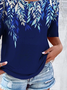 Casual Crew Neck Loose tunic Shirt