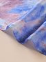 Casual Ombre Tie Dye Scarves Daily Vacation Women Accessories