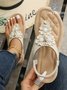 Applique Beaded Decor Comfy Sole Vacation Thong Sandals