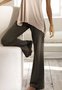 Loose Casual Jersey Plain Pants