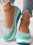 Breathable Contrast Lace Slip-on Sneakers