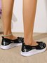 Comfortable Soft Sole Breathable Geometric Fly Knit Sneakers