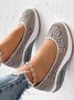 Breathable Contrast Lace Slip-on Sneakers