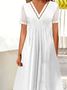 Loose Lace Edge Casual Dress