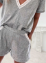 Casual Lace Loose Two-Piece Set