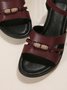 Vintage Beaded Casual Comfort Wedge Sandals