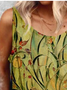 Plus Size Loose Painting Casual Tank Top