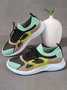 Easy and Comfortable Fly Knit Breathable Contrasting Color Sneakers