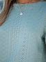 Eyelet Flounce Sleeve Tee