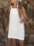 Casual Cotton Square Neck Loose Dress