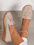 Breathable Hollow out Bow Decor Vintage Loafers