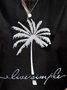 Coconut Tree Printing Casual T-Shirt
