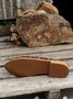 Metal Chain Decor Low Heel Loafers