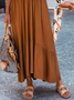 Loose Casual Plain Skirt