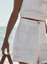 Cotton Casual Plain Shorts