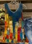 Plus Size Loose Knitted V Neck Ethnic Tank Top