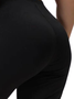 Plus Size Knitted Plain Casual Tight Leggings