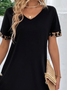 Leopard Buckle Loose Casual Dress