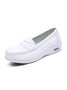 White Comfort Air Cushion Nurse Professional Loafers