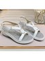 Cross Strap Casual Massage Wedge Sandals