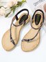 Rhinestone Knot Beach Flip Sandals