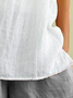 Cotton And Linen Plain Linen Loose Cami