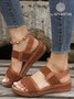 Vintage Split Joint Slip On Comfy Sandals