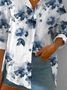Loose Buttoned Floral Casual Blouse