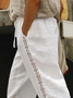 Plus Size Plain Casual Loose Pants