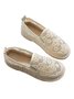 Floral Embroidery Breathable Mesh Flat Espadrilles Shoes