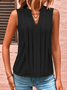 Loose Casual Plain Tank & Cami