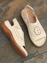 Ethnic Pattern Breathable Hollow Retro Casual Wedge Sandals