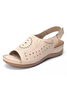 Ethnic Pattern Breathable Hollow Retro Casual Wedge Sandals