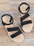 Black Stripe Resort Sandals