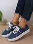 Women's Casual Lace-Up Canvas Shoes