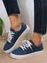 Women's Casual Lace-Up Canvas Shoes
