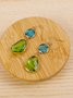 Bohemia Two Tone Crystal Earrings Vacation Casual Women's Jewelry