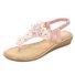 Rhinestone Floral Comfy Sole Beach Thong Sandals