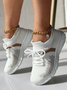 Breathable Contrast Lace-up Decor Sneakers