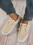Breathable Hollow out Color Block Casual Boat Shoes